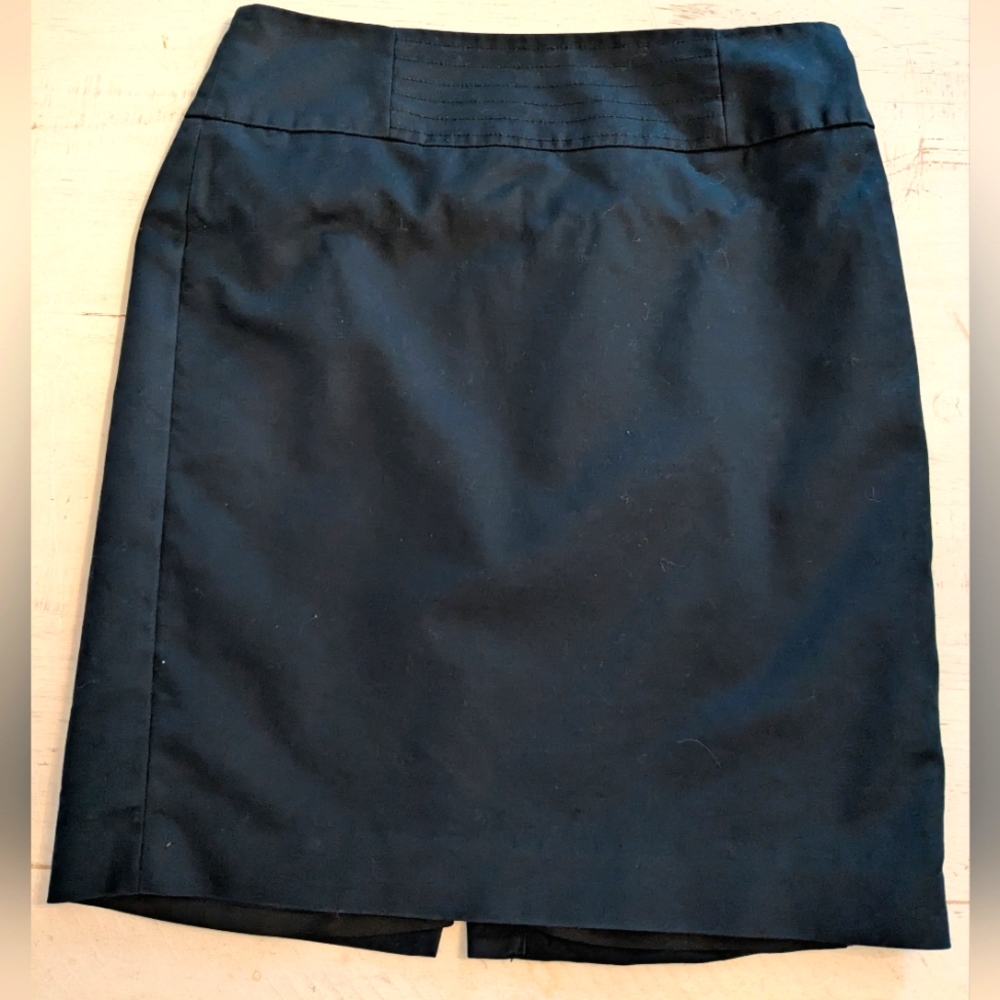 Banana Republic Women's Cotton Modal Pencil Skirt Lined Black Size 4
